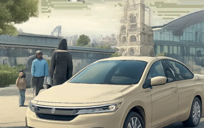 Illustration d’un transfert taxi à Chessy, avec une ambiance moderne et rassurante. Elle évoque un trajet simple entre la gare, Disneyland Paris, les hôtels et les axes vers CDG ou Paris.